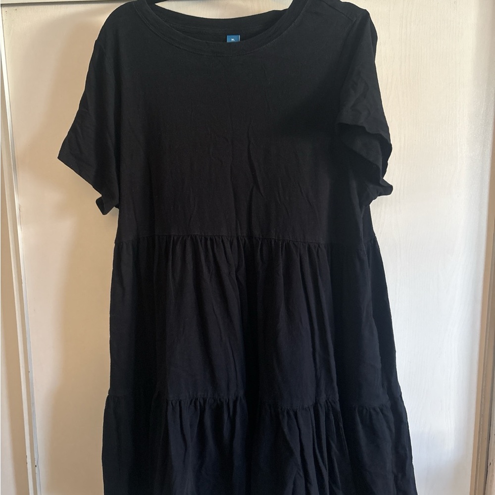 Old Navy Black Short Sleeve Crewneck Tee